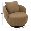 Safavieh Hannalisa Wood Swivel Chair in Light Brown