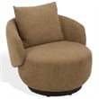 Safavieh Hannalisa Wood Swivel Chair in Light Brown