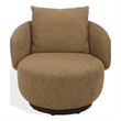 Safavieh Hannalisa Wood Swivel Chair in Light Brown