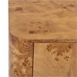 Safavieh Celestanno Wood Burl Bar Cabinet in Brown / Silver