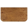 Safavieh Celestanno Wood Burl Bar Cabinet in Brown / Silver