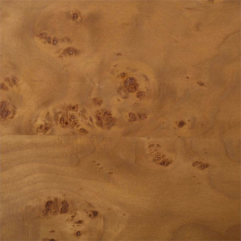 Safavieh Celestanno Wood Burl Bar Cabinet in Brown / Silver