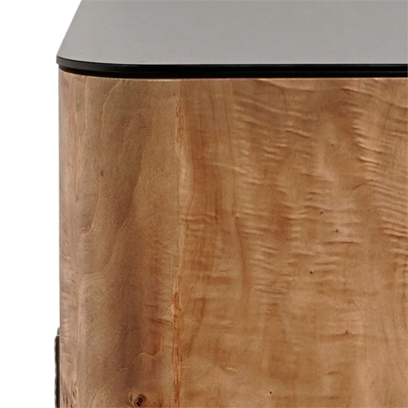 Safavieh Celestanno Burl Sideboard in Brown / Silver
