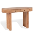 Safavieh Gialana 2 Drawer Oval Wood Desk in Natural
