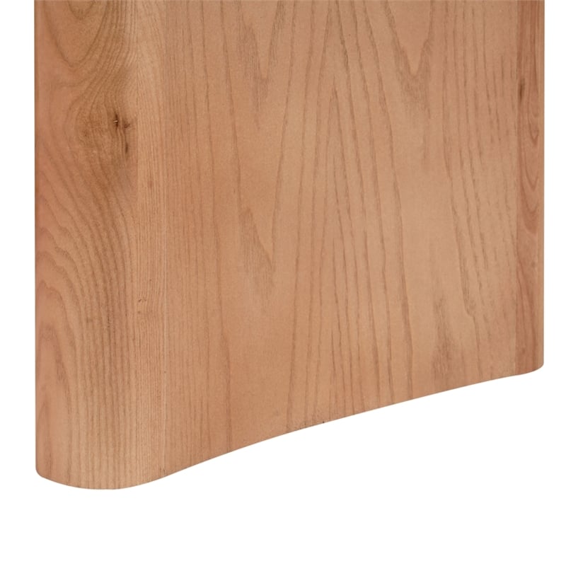 Safavieh Gialana 2 Drawer Oval Wood Desk in Natural