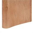 Safavieh Gialana 2 Drawer Oval Wood Desk in Natural