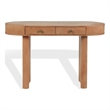 Safavieh Gialana 2 Drawer Oval Wood Desk in Natural