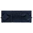 Safavieh Taylyn Chenille 3 Seat Sofa in Navy