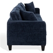 Safavieh Taylyn Chenille 3 Seat Sofa in Navy