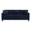 Safavieh Taylyn Chenille 3 Seat Sofa in Navy