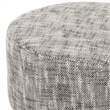 Safavieh Esfir Round Wood Pouf in Navy / Black