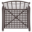Safavieh Caledonia Iron Lounge Chair Set 2 in Brown