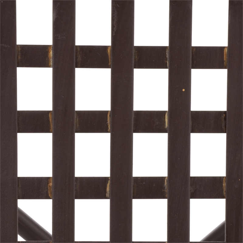 Safavieh Caledonia Iron Lounge Chair Set 2 in Brown