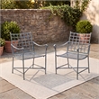 Safavieh Caledonia Iron Lounge Chair Set 2 in Blue