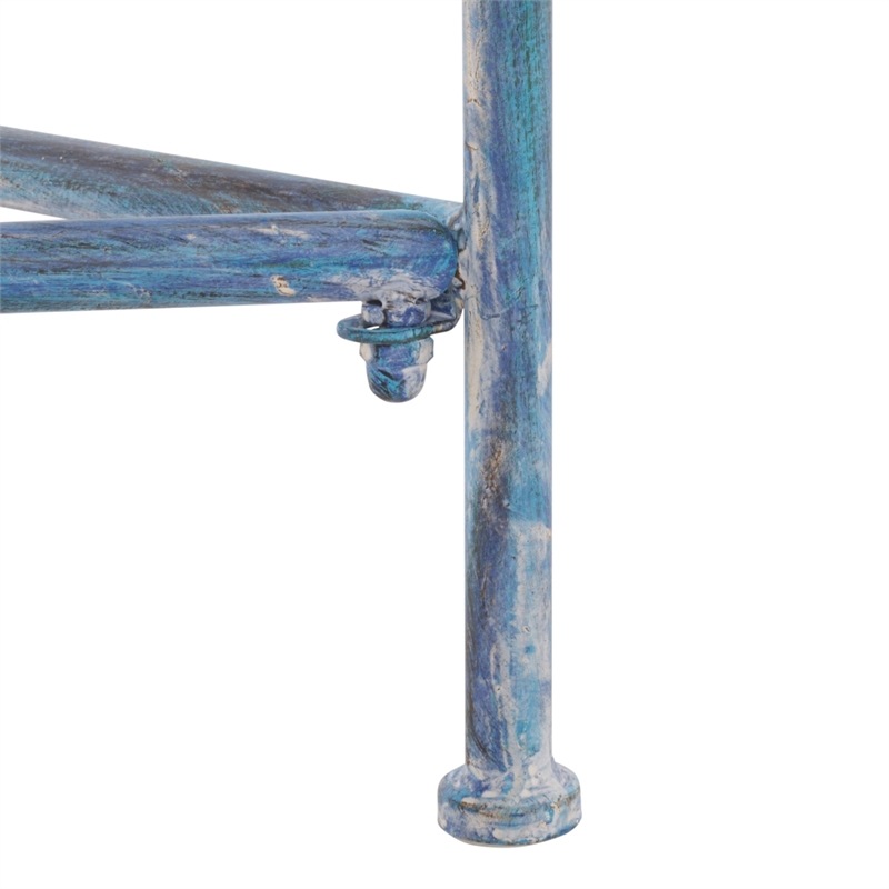 Safavieh Caledonia Iron Lounge Chair Set 2 in Blue