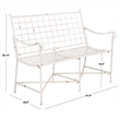Safavieh Caledonia Iron Loveseat in White