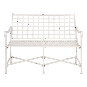 Safavieh Caledonia Iron Loveseat in White