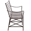 Safavieh Caledonia Iron Loveseat in Brown