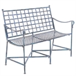 Safavieh Caledonia Iron Loveseat in Blue
