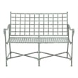Safavieh Caledonia Iron Loveseat in Green