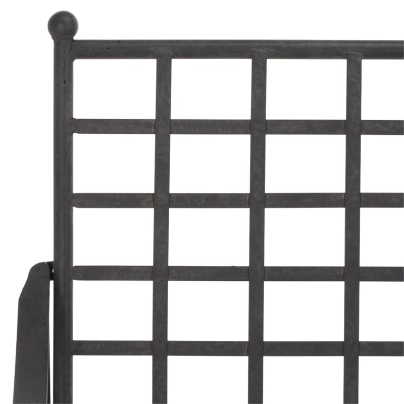 Safavieh Caledonia Iron Loveseat in Black