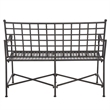 Safavieh Caledonia Iron Loveseat in Black