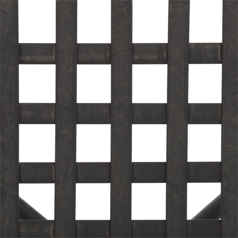 Safavieh Caledonia Iron Loveseat in Black