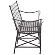 Safavieh Caledonia Iron Loveseat in Black