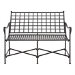 Safavieh Caledonia Iron Loveseat in Black