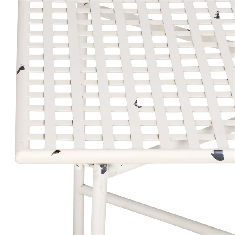 Safavieh Caledonia Iron Coffee Table in White