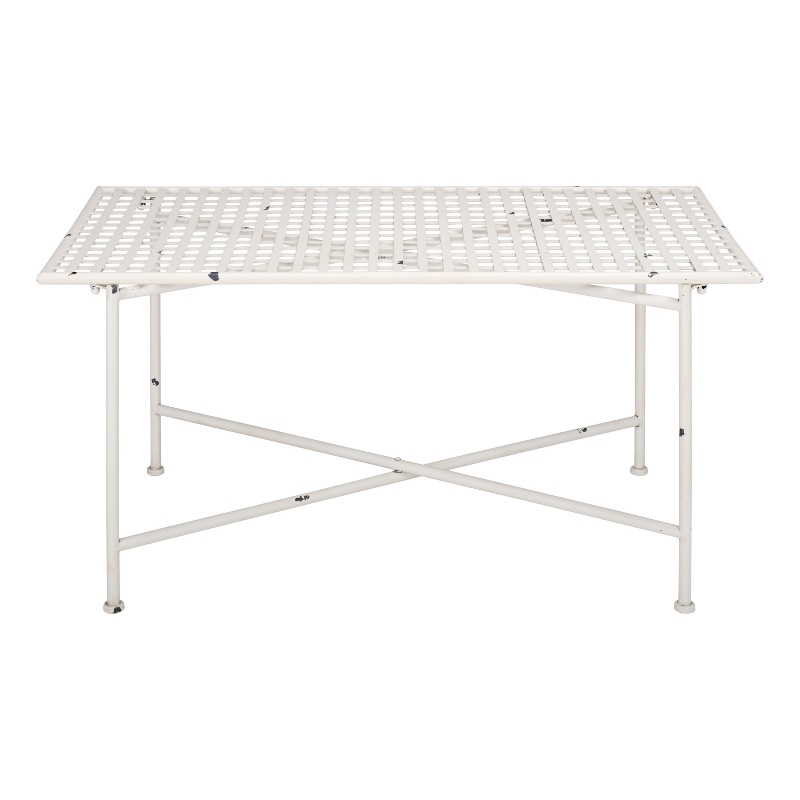 Safavieh Caledonia Iron Coffee Table in White