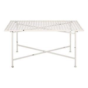 Safavieh Caledonia Iron Coffee Table in White