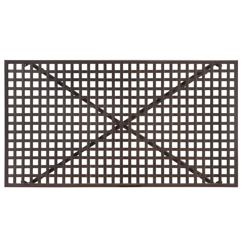 Safavieh Caledonia Iron Coffee Table in Brown