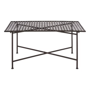 Safavieh Caledonia Iron Coffee Table in Brown