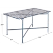 Safavieh Caledonia Iron Coffee Table in Blue