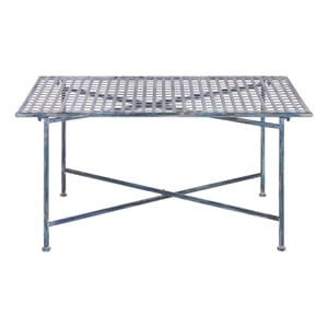 Safavieh Caledonia Iron Coffee Table in Blue