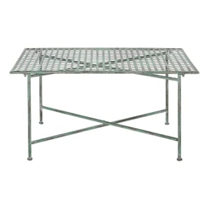 Safavieh Caledonia Iron Coffee Table in Green