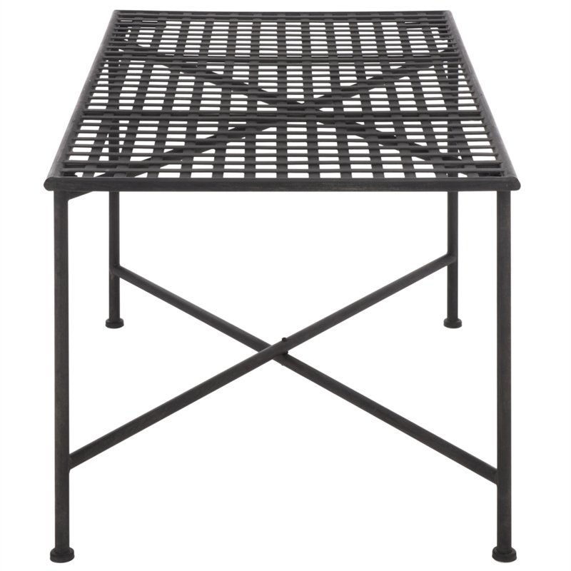Safavieh Caledonia Iron Coffee Table in Black