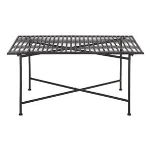 Safavieh Caledonia Iron Coffee Table in Black
