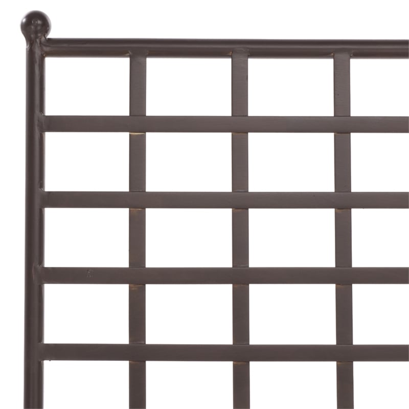 Safavieh Caledonia Iron Chaise Lounge in Brown