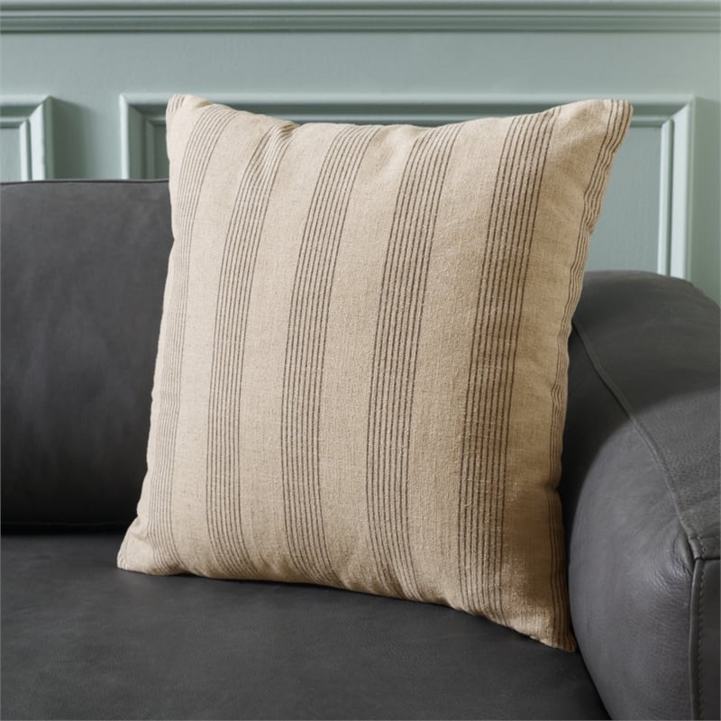 Safavieh Mickey Polyester Pillow in Gray / Taupe