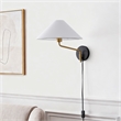 Safavieh Marni Wall Iron Sconce in Brass / Black
