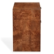 Safavieh Francene Burl Wood Nightstand in Walnut