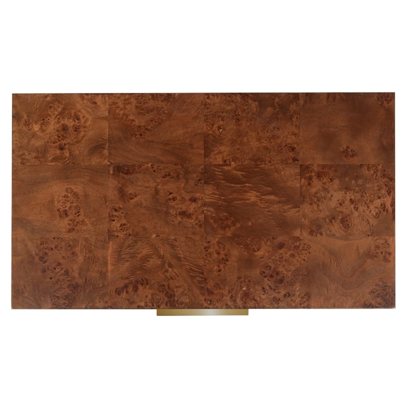 Safavieh Francene Burl Wood Nightstand in Walnut