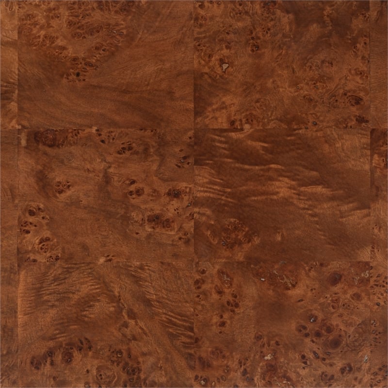 Safavieh Francene Burl Wood Nightstand in Walnut