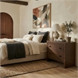 Safavieh Frederick 2 Drawer Wood Nightstand in Dark Walnut