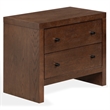 Safavieh Frederick 2 Drawer Wood Nightstand in Dark Walnut