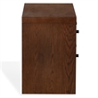 Safavieh Frederick 2 Drawer Wood Nightstand in Dark Walnut