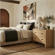 Safavieh Frederick 2 Drawer Wood Nightstand in Oak