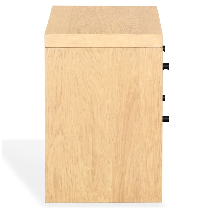 Safavieh Frederick 2 Drawer Wood Nightstand in Oak